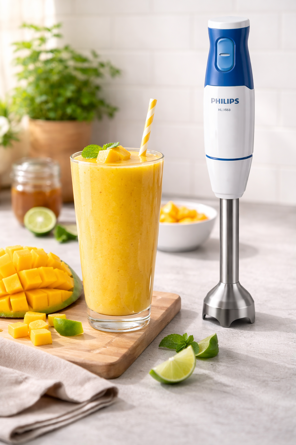 Make fresh smoothies in seconds with Philips HL1683