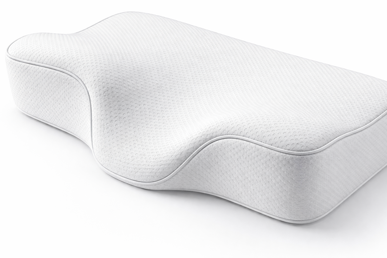 Contour shape supports natural neck alignment.