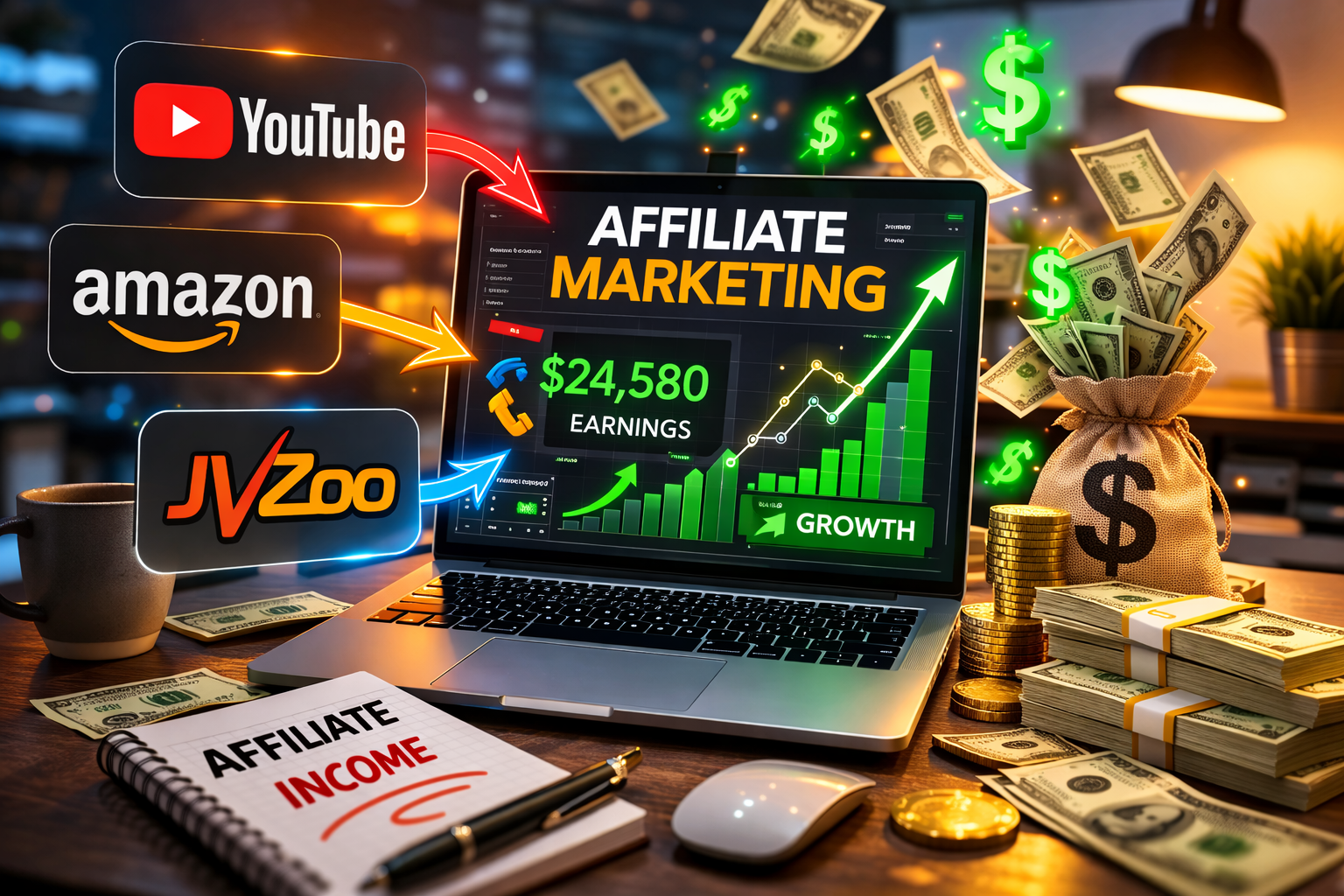 Works with affiliate marketing
