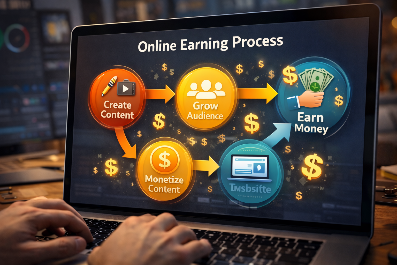 Simple 5 step earning system