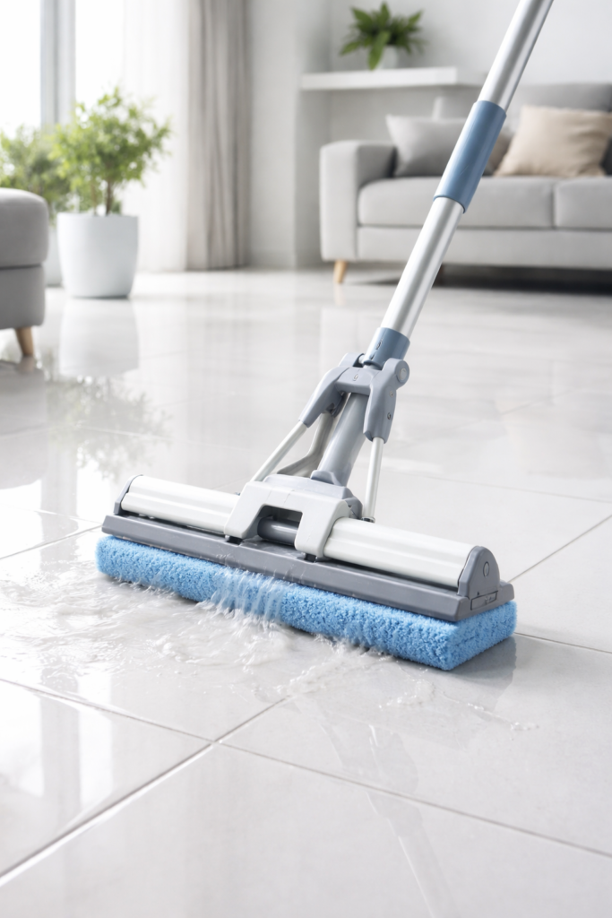 sponge mop self wringing floor cleaning tool