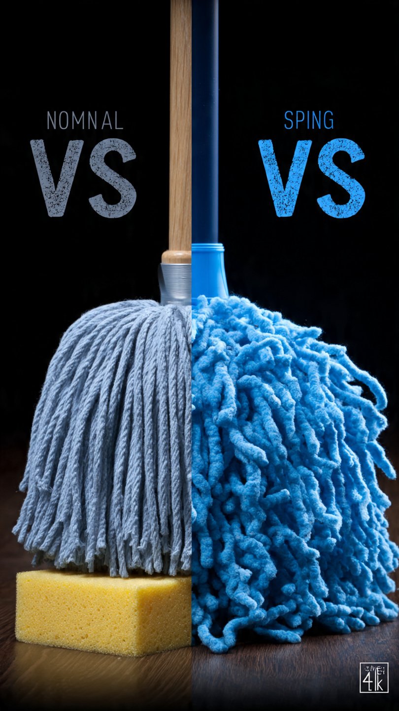 sponge mop vs normal mop comparison