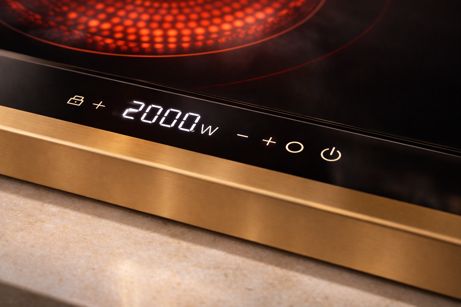 Infrared Cooktop Touch Panel with 2000W Digital Display